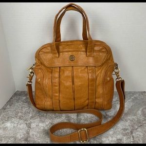Tory Burch tan leather satchel